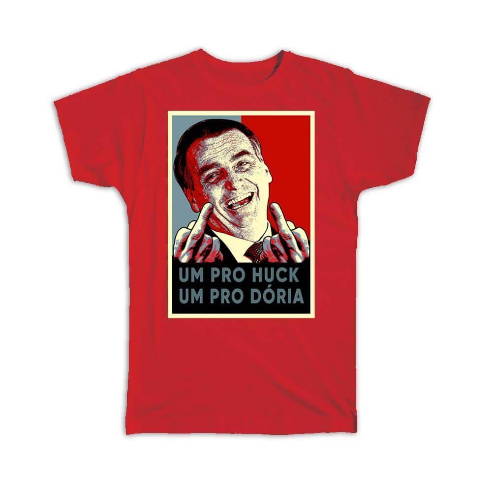 Gift T-Shirt : Bolsonaro Middle Finger Presidente Doria Huck Flip The Bird 3XL