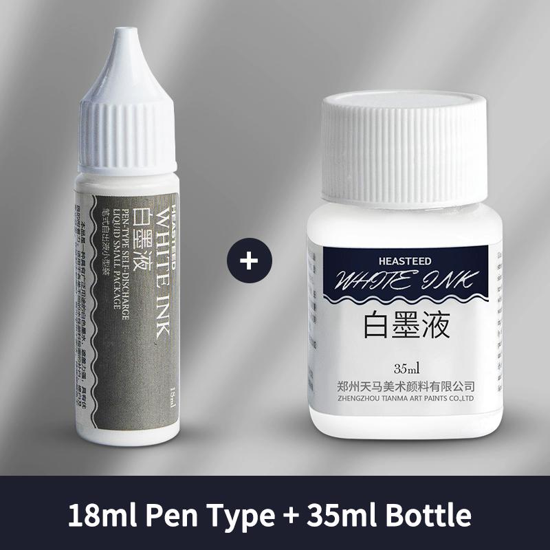 White High-gloss Watercolor Ink 18/35ML Opaque White Ink Hand-painted Comic Pigment for Art Painting Highlights Corrections