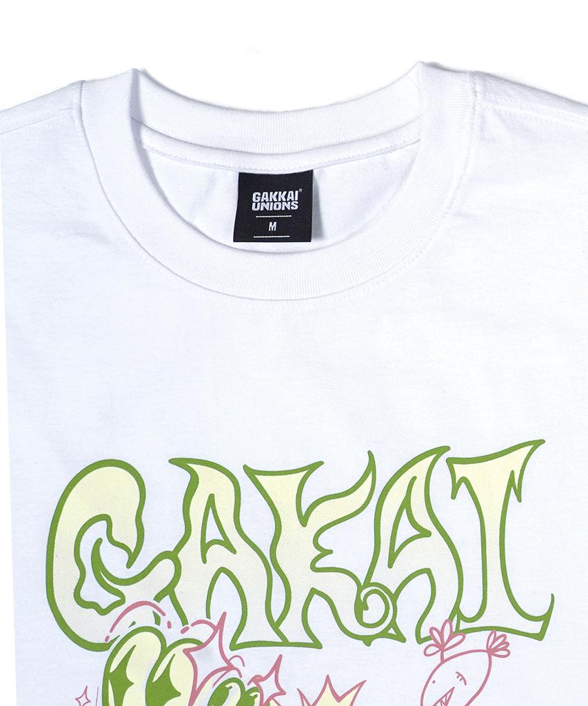 GAKKAI UNIONS Hidden Catch Short Sleeve T-Shirt White