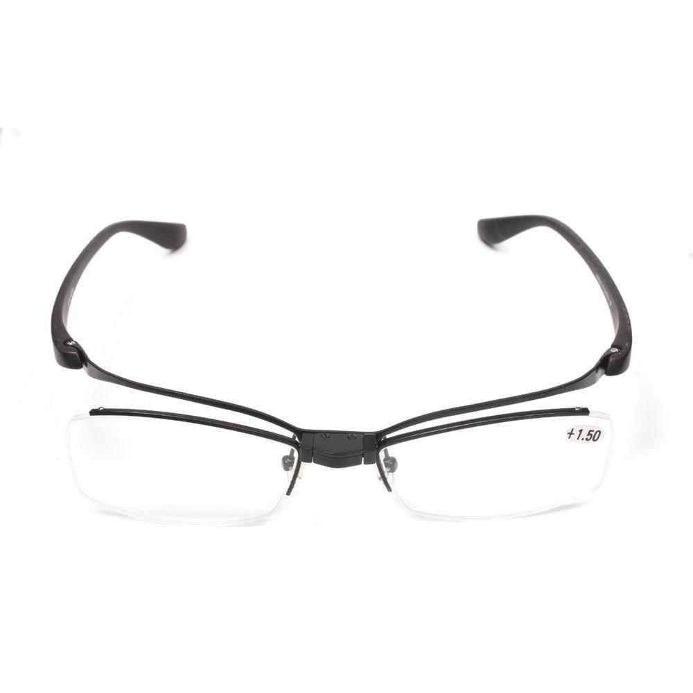 Yellowrock Reading Glasses for Women and Stylish Senior Power Range To Black Flip-Up Men, Glasses, "+1.0 +3.5" (+1.5),