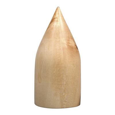 Wooden Shape Pointed Cone, Natural, 97x44mm, 1 Pc.