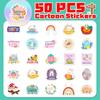 Easter Themed Decorative Stickers Rabbit Egg Cartoon Stickers Hand Account Diary Holiday Decorations Cute Stickers Pack