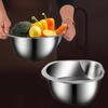Heavy Duty 304 Stainless Steel Rice Colander - Extra Large Grain Washer & Fruit Strainer Bowl, Rustproof Kitchen Helper Tool