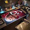 Haaland Personalized Text Mouse Pad Keyboard Pad Computer Desk Mat Non-Slip Rubber Base Suitable for Office Gaming PC Laptop