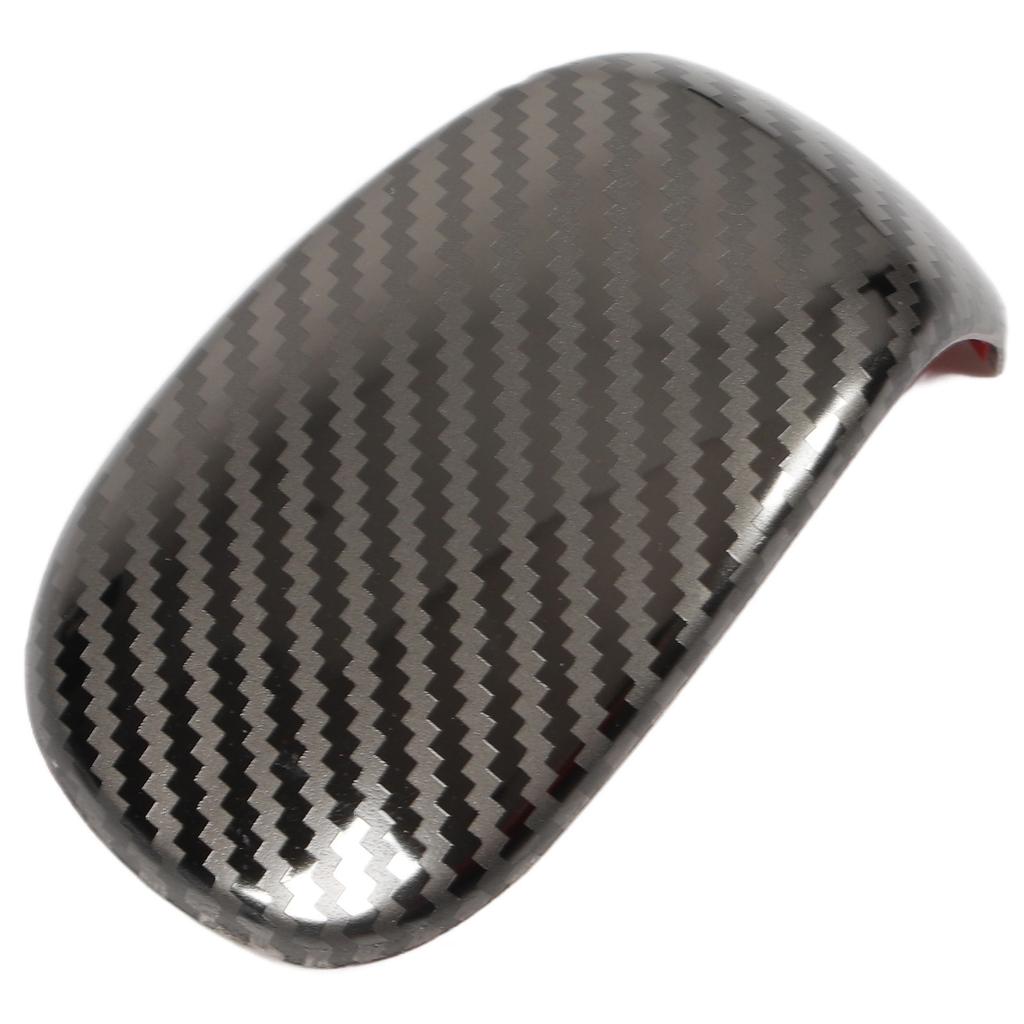 Carbon Fiber Style Gear Shift Head Cover Trim Stainless Steel Shifter Knob Sticker Replacement for Civic 11th 2022