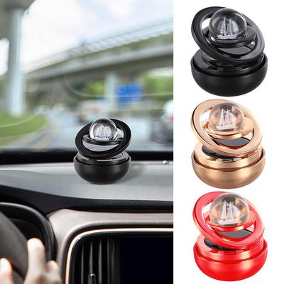 New Solar Car Air Freshener Rotating Aromatherapy Diffusing Auto Original Interior Accessories Accessorires Perfume M0M2