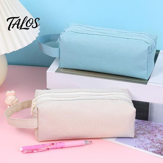 Talos Pencil Case, with Easy Grip Handle Design, Large Capacity Pen Durable Oxford Pouch, for Kids Art School Supplies Stationery