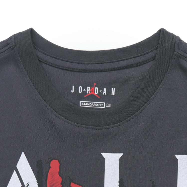 Jordan Athletic Casual Letter Print Crew Neck Short Sleeve T-Shirt Men Tops Black DD5260-060