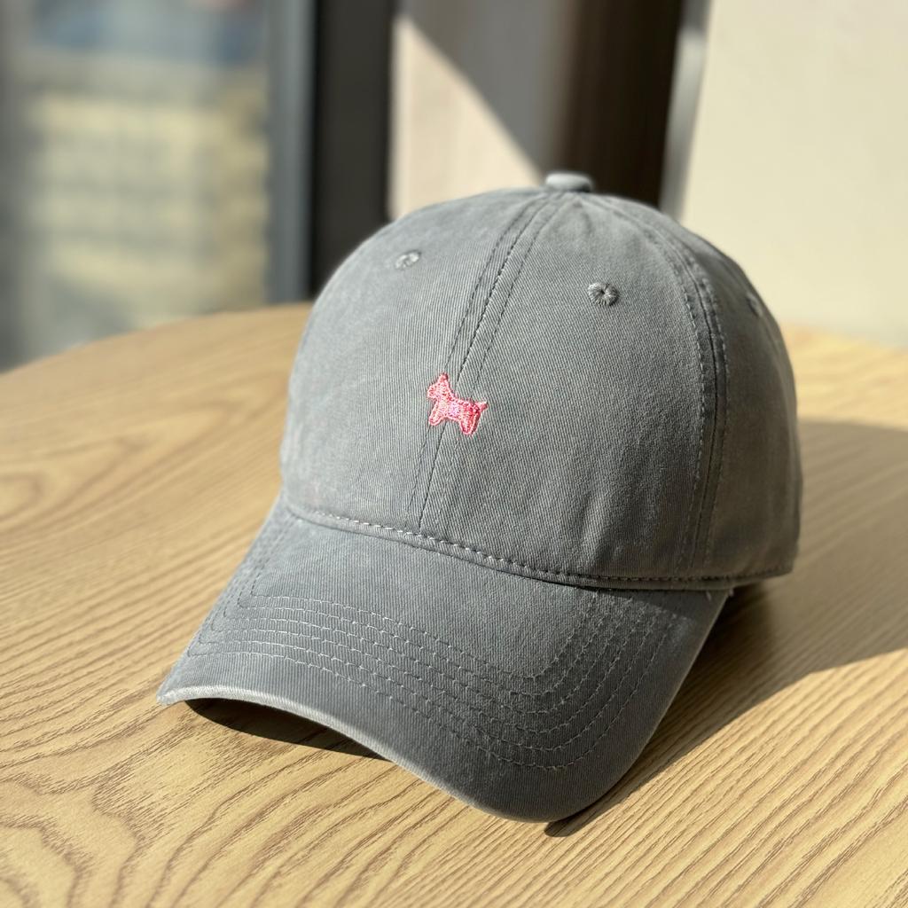 New cute cartoon pony embroidered baseball cap for women, soft top sunshade, versatile couple's cap, makes the face look smaller and trendy