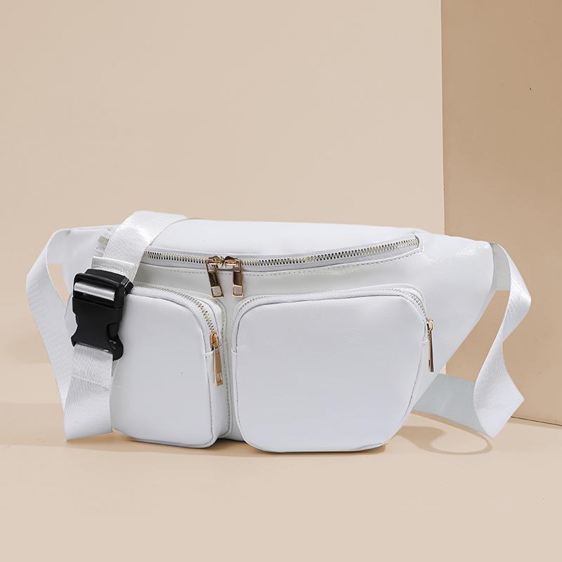 Waist Bag Women's Chest Bag Soft Leather Shoulder Crossbody Bag