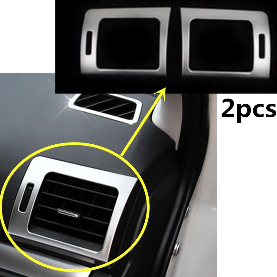 Car Garnish Cover Frame Lamp Trim ABS Front Air Condition Outlet Vent Hoods Part For Subaru XV 2012 2013 2014 2015 2016 2017