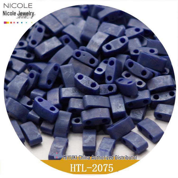 Miyuki Matná Série Half Tila Korálky 5x2.3x1.9mm, Balení 10g (DIY Korálkování)