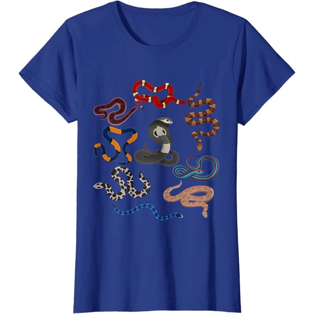 Snake Animal Wildlife Reptile Gift T-Shirt 100% Cotton O-Neck Summer Short Sleeve Casual Mens T-shirt Size S-3XL