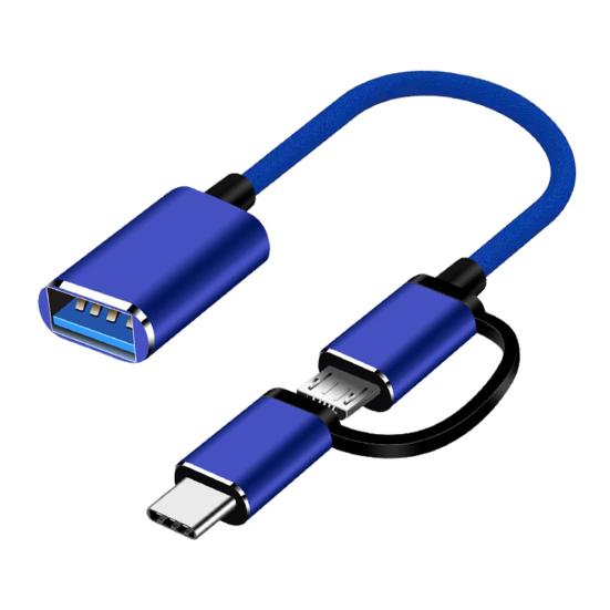 OTG Converter Fast 2 In 1 Transmission Multifunctional Micro USB Type-C To USB3.0
