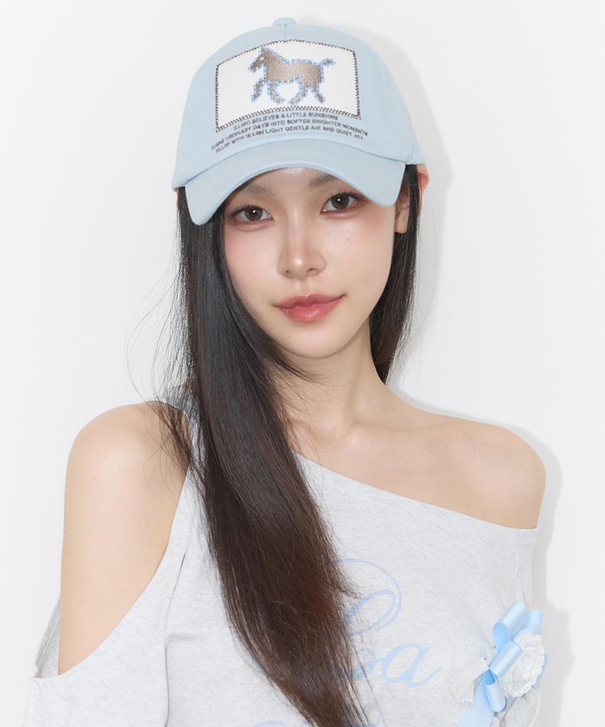ILLIGO Pony Patch Ball Cap Blue