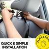 Back Seat Cover for Kids with 3 Pocket Storage Organizer, Waterproof Kick Mats Backseat Protector, Car Seat Back Protectors