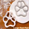 2pcs Cat Paw Print Cookie Cutter White Plastic Cartoon Kitten Footprint Pressrable Biscuit Stamps Molds DIY Cake Decorating Tools