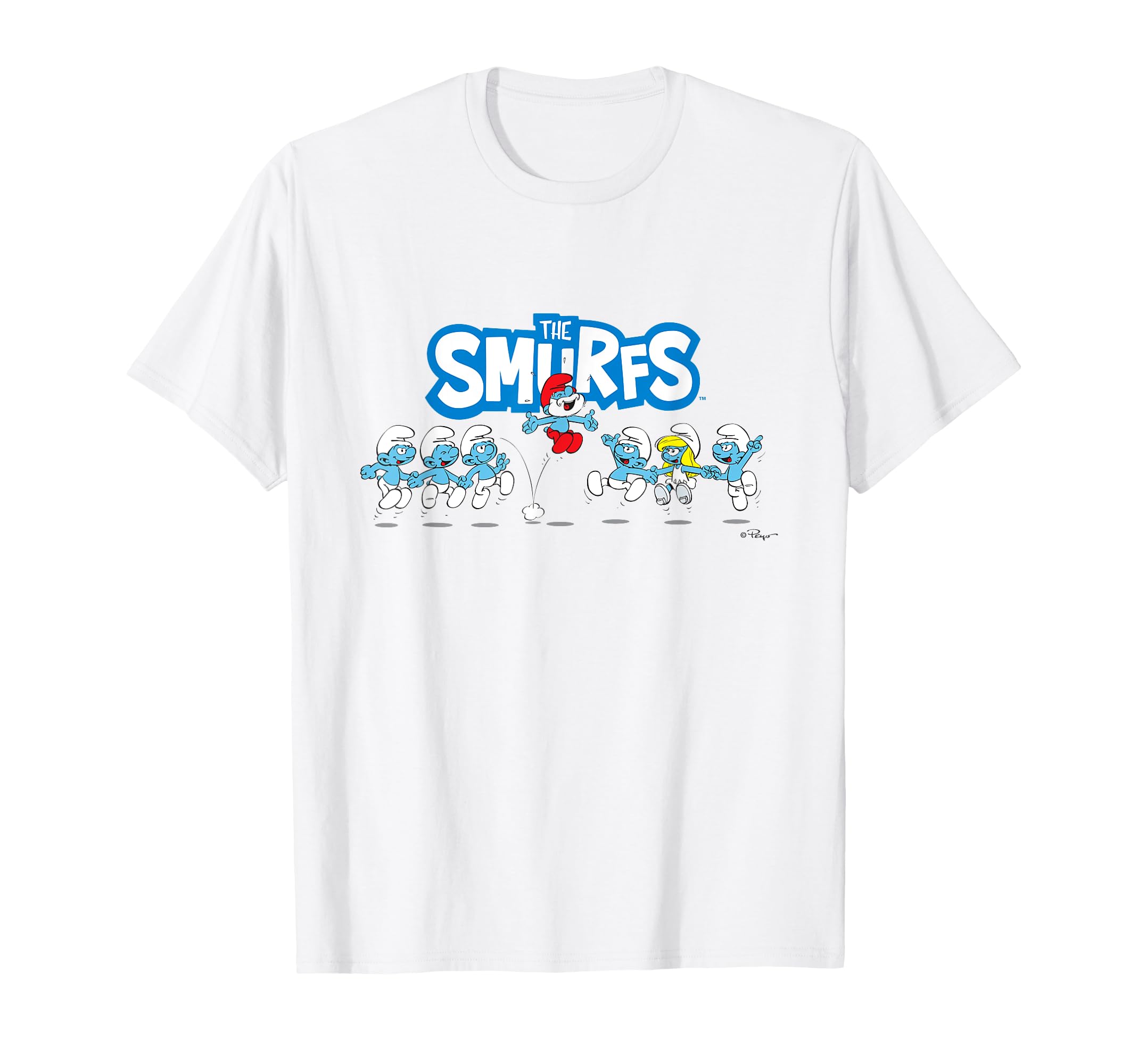 

Smurf Jumping Logo Papa Smurf T-Shirt