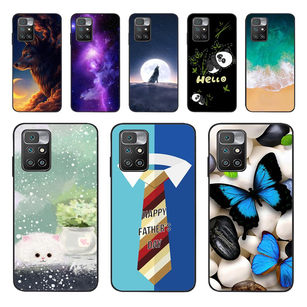 For Xiaomi Redmi 10 Case Silicone Soft TPU Back Cover For Xiaomi Redmi 10 Redmi10 Phone Cases Cute Painted Cover Shockproof Capa