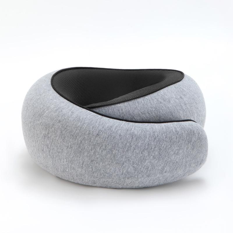 Portable Memory Foam U-Shaped Neck Support Pillow Set for Travel