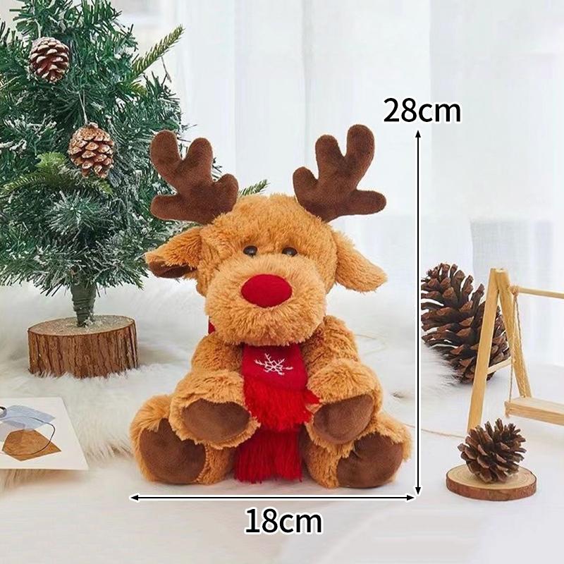 Weihnachtsdekorationen Niedlicher Bär Hängender Anhänger Weihnachtsbaumschmuck Kawaii Tier Rentier Plüschkissen Geburtstag Feiertagsgeschenke