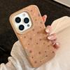Gilt Stars Are Suitable for Iphone17promax Apple 16 Mobile Phone Case 15 Autumn and Winter Retro Brown 13 Leather 11 Soft Shell