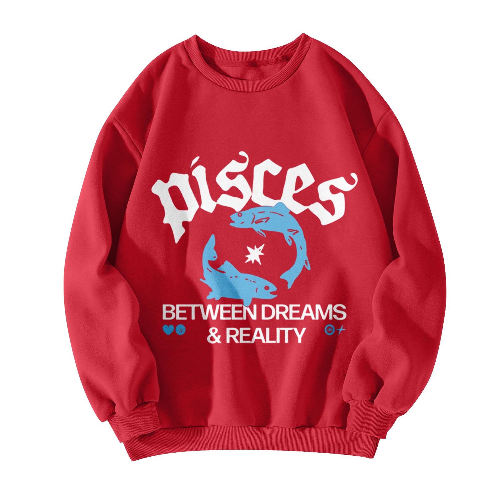 Christmas T-Shirts And Sweatshirts Women S Sweatshirts Long-Sleeved Pullover Sweatshirts Women S Long-Sleeved Tops XL красный 1700₽