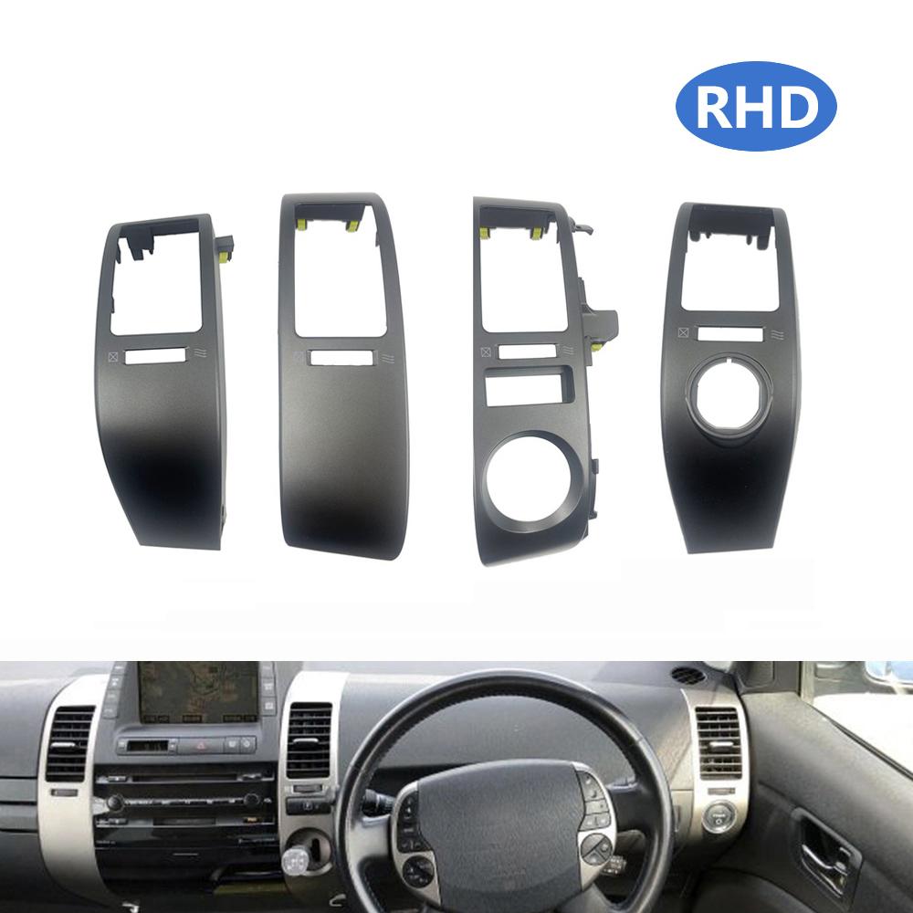 Ruili357 RHD Für Prius 2004-2009 Armaturenbrett Lüftungsdüsen Zierrahmen Für Prius 2004-2009 Klimaanlage Auslassblende Abdeckung Chrom