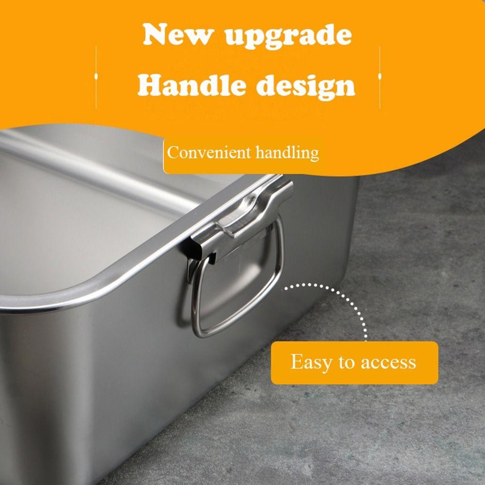 With Handle Litter Pan Open Top Cat Toilet Durable Cat Litter Box  Home