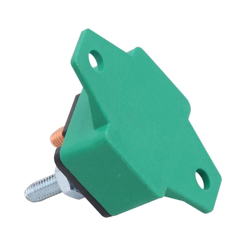 2PCS 30A Auto Resetting Circuit Breaker Red Protective Boot 6-28VDC Application Plastic Body With Fixed Wing Mounts