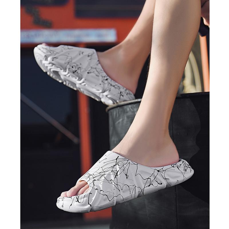 Spring Slippers Man Jelly Slippers Platform Outdoor Breathable Beach Anti-slip Slippers Summer Main Push Slippers