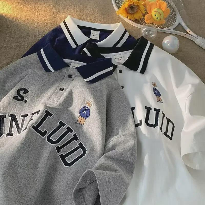 Męska koszulka polo slim fit w stylu koreańskim: Modny letni top z krótkim rękawem 2023