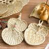 Mini Size DIY Fan Chinese Style Handmade Fan Handmade Woven Fan  Summer Cooling