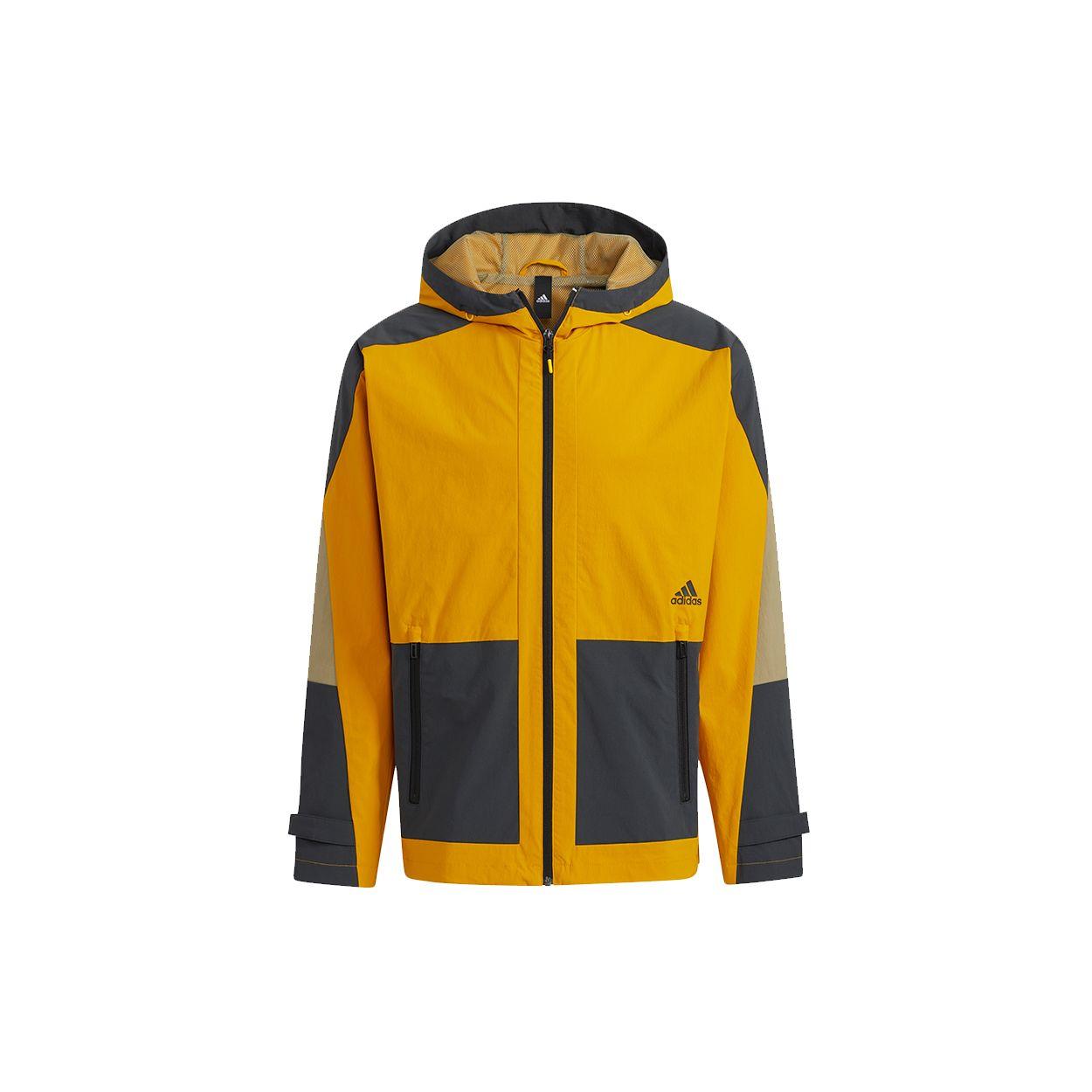 

Adidas Blocked Hooded Jacket Мужская Верхняя одежда Золото H40225 M