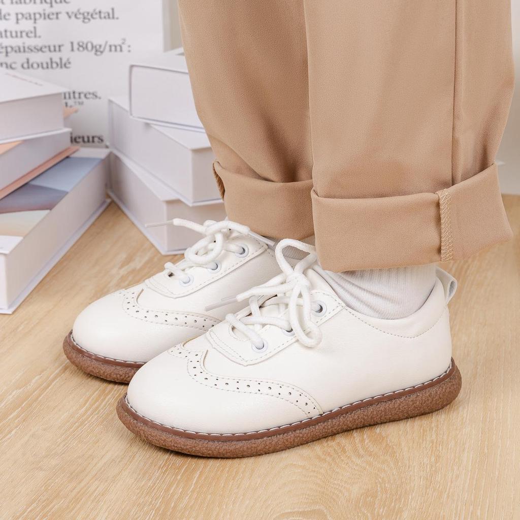 25. Jubiläum Rutschfeste Schnürschuhe mit weicher Sohle aus Leder für Jungen & Mädchen