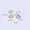 18k Gold-Filled Double-Hole Jump Ring for Jewelry Making - Wire Coil Concealer & End Connector for Bracelets & Necklaces