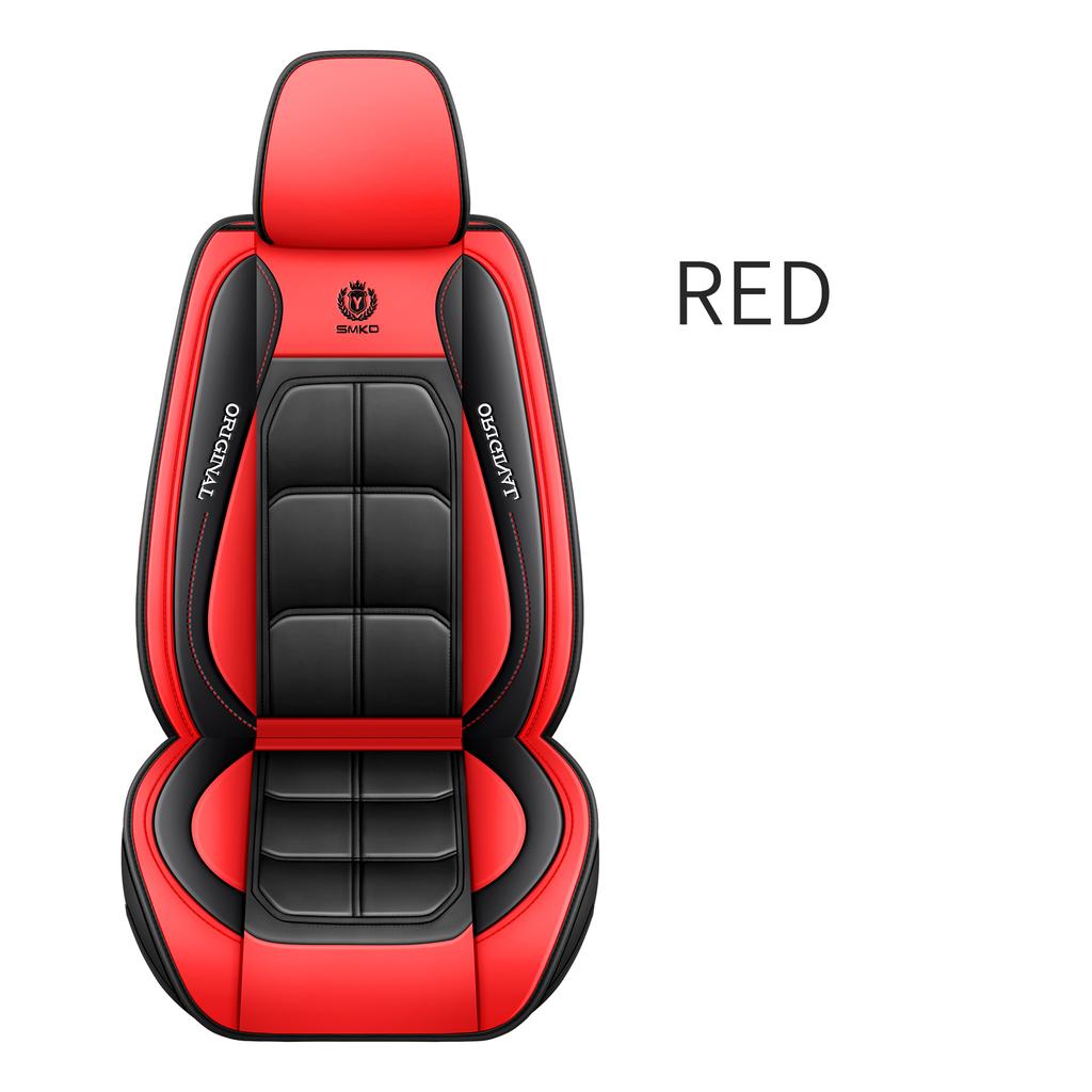 1 pezzo Coprisedile Auto Universale in Pelle PU Premium Tappetino Protettivo per Tutte le Stagioni con Morbido Cuscino Coprisedile Pacchetto Completo