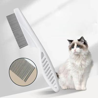 Cat Flea Comb Cat Tooth Comb Pet In-Line Steel Comb For Dog Lice Comb To Remove Fleas