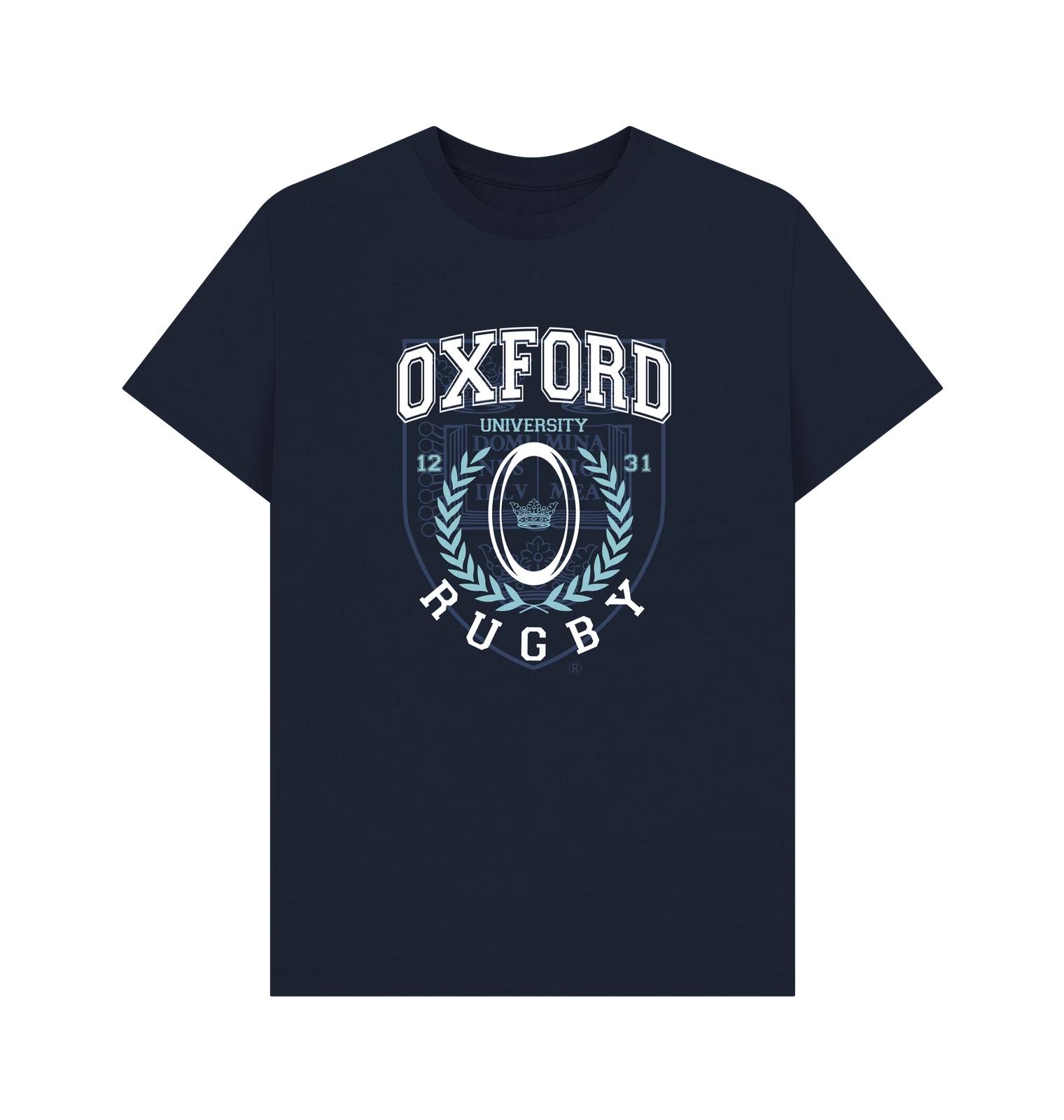 PREMIUM OFFICIAL Oxford University Oxford University Rugby Unisex T-Shirt - Navy 4XL