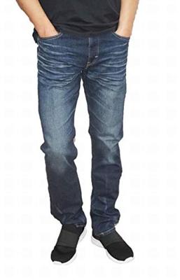 Spodnie Lee Stretch Slim Tapered LM0813 126 Ciemne Postarzane Rozmiar 28