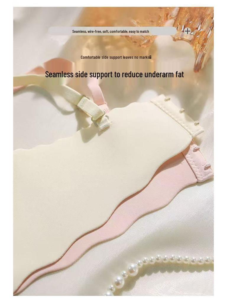 Seamless Underwire-Free Push-Up Bra for Women - Beautiful Back Support, Adjustable Shapewear, Uplift for Small Chest