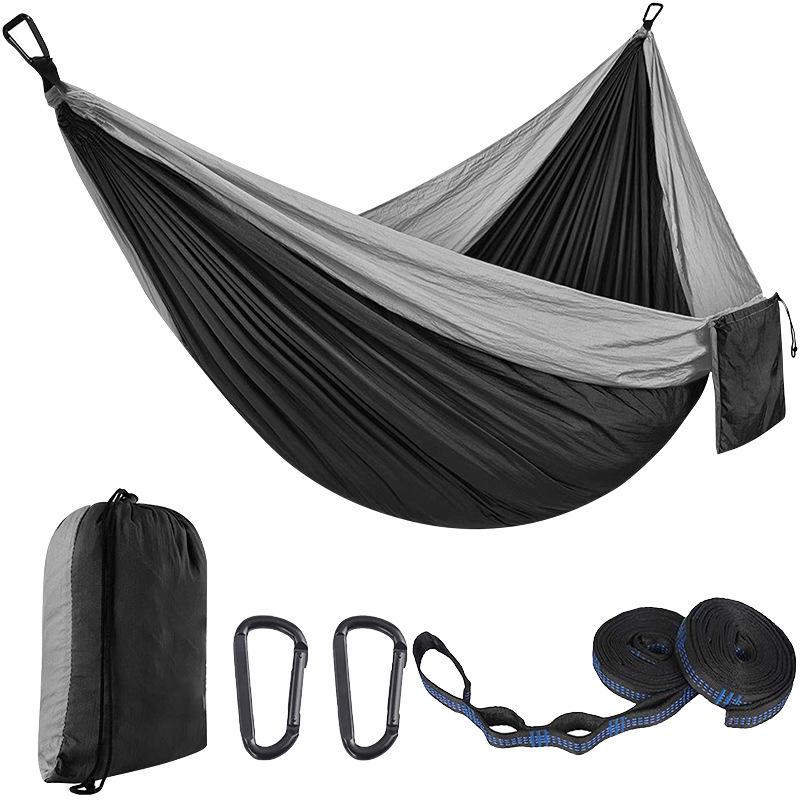 Portable Nylon Parachute Camping Hammock Swing Chair (Single/Double)