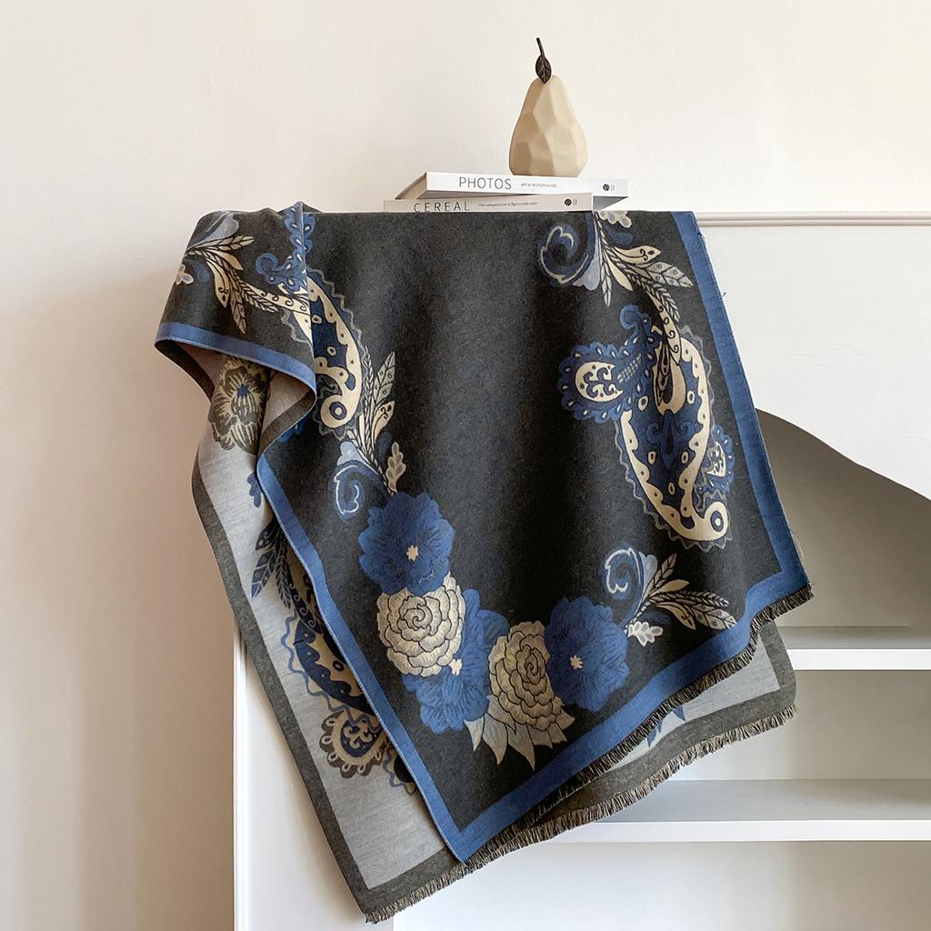 New Luxury Brand Cashmere Women Paisley Scarf Winter Warm Shawl and Wrap Bandana Pashmina Female Print Foulard Blanket Poncho