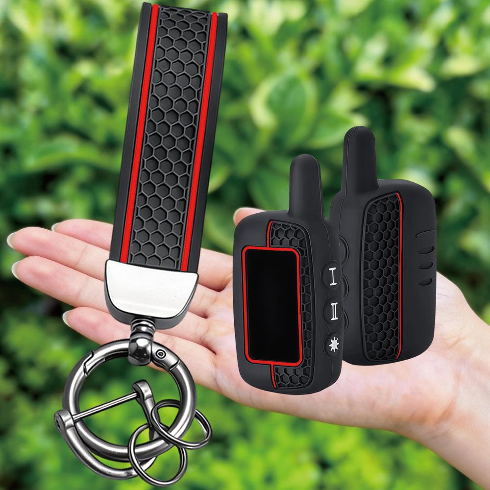 2026 hOT Silicone Remote Key Case For Starline A6 A9 For Starline A4 A6 A9 A8 LCD 2-Way Alarm Controller Two Way Keychain Cover