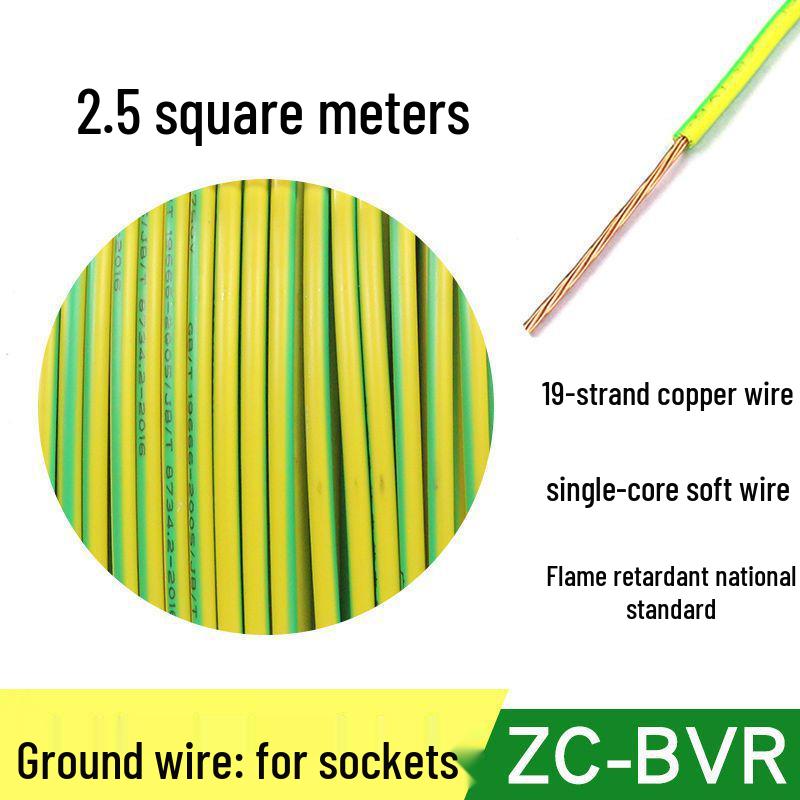 Zhujiang BVR 1.5 Sq Mm Soft Stranded Multi-Strand Copper Wire