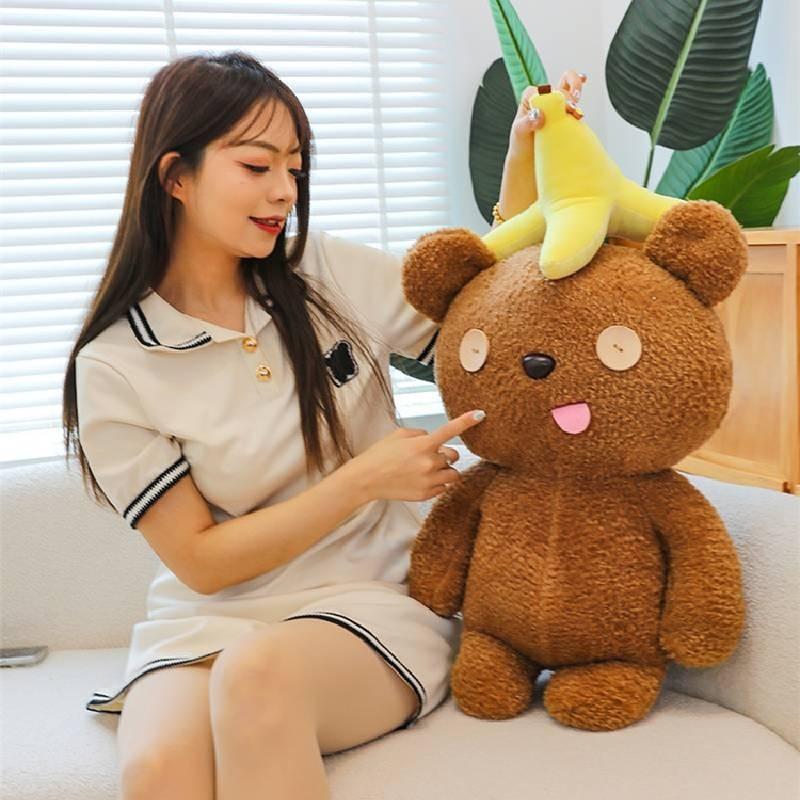 Adorable Teddy Bear Plush Toy Soft Cuddly Stuffed Animal Doll For Kids Birthday