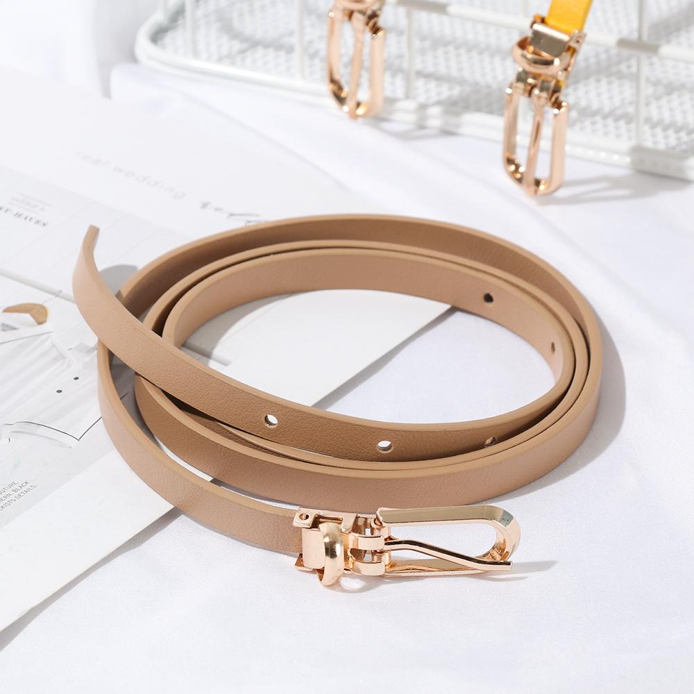 Girls Sweater Candy Color Adjustable Belt Thin Skinny Waistband Faux Leather Belts Dress Strap