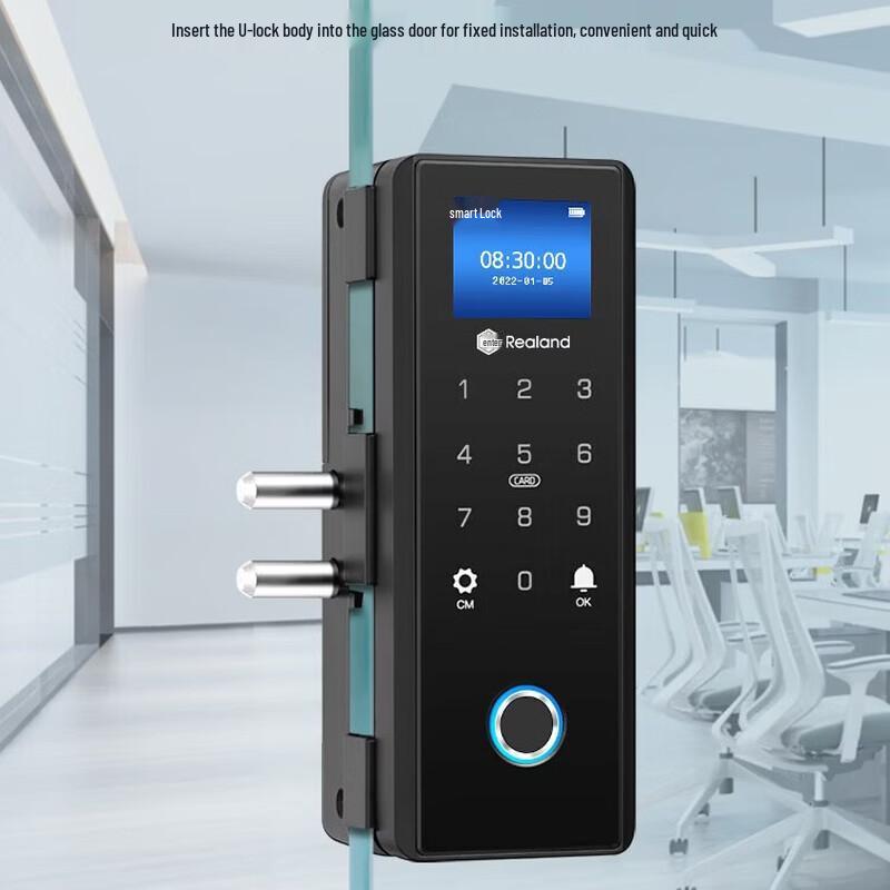 Realand ZD208Y Smart Fingerprint Glass Door Lock