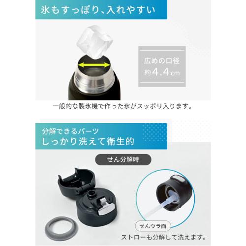 The-peacock Thermos Industry (The-peacock) Peacock Water Bottle with Straw, Large Capacity 900ml, Insulated Sports Drink Compatible, One-Touch Mug Bot