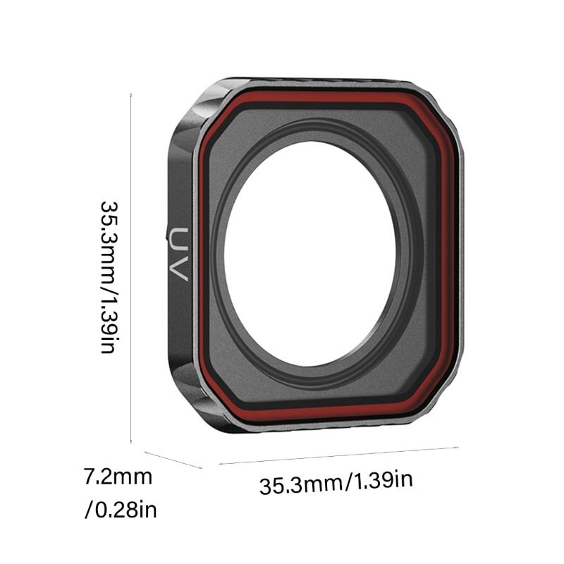 Waterproof AntiScratch UVs Protective Lens Cover For Outdoor Photography With Quick Installation And High Light Transmission